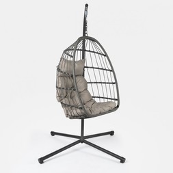 OHS Foldable Hanging Egg Chair - Grey - £158
