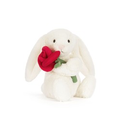 Cream Bunny with Rose £40