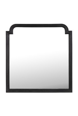 Black Portrait Mantle Mirror