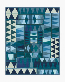 Ruggable Jungalow Collection Cadra Blue Teal 245 x 305cm Flatwoven £599, Tufted £849
