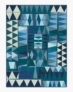 Ruggable Jungalow Collection Cadra Blue Teal 275 x 365cm Flatwoven £799, Tufted £1,049