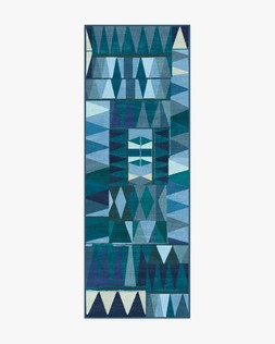 Ruggable Jungalow Collection Cadra Blue Teal 75 x 215cm Flatwoven £159, Tufted £189