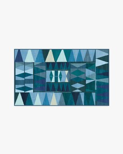 Ruggable Jungalow Collection Cadra Blue Teal 90 x 150cm Flatwoven £179, Tufted £239