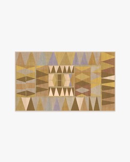 Ruggable Jungalow Collection Cadra Ochre 90 x 150cm Flatwoven £179, Tufted £239