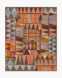Ruggable - Jungalow Collection - Cadra Warm Brown - 245 x 305 cm - Flatwoven £599, Tufted £849 (Aerial)- EMBARGOED UNTIL 2ND JULY 2026