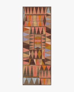 Ruggable - Jungalow Collection - Cadra Warm Brown - 75 x 215 cm - Flatwoven £159, Tufted £189 (Aerial)- EMBARGOED UNTIL 2ND JULY 2026