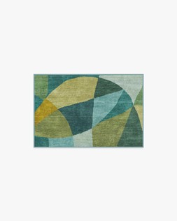 Ruggable Jungalow Collection Kayla Teal Green 60 x 90cm Flatwoven £99, Tufted £119