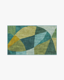 Ruggable Jungalow Collection Kayla Teal Green 90 x 150cm Flatwoven £179, Tufted £239