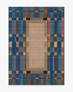 Ruggable Jungalow Collection Lad Blue 150 x 215cm Flatwoven £349, Tufted £479