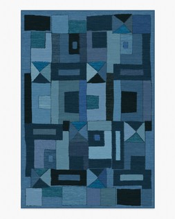 Ruggable Jungalow Collection Modra Indigo 185 x 275cm Flatwoven £429, Tufted £599