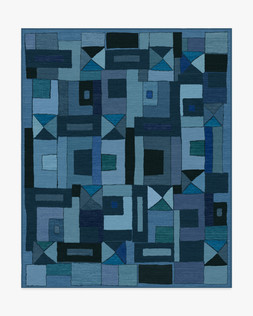 Ruggable Jungalow Collection Modra Indigo 245 x 305cm Flatwoven £599, Tufted £849