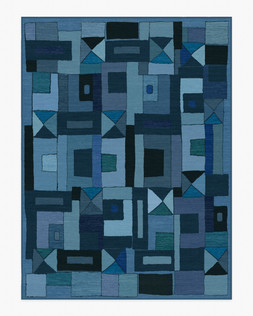 Ruggable Jungalow Collection Modra Indigo 275 x 365cm Flatwoven £799, Tufted £1,049