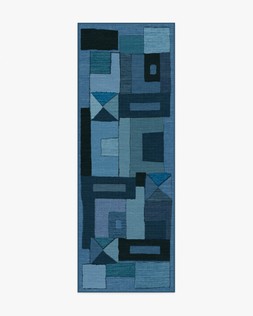 Ruggable Jungalow Collection Modra Indigo 75 x 215cm Flatwoven £159, Tufted £189
