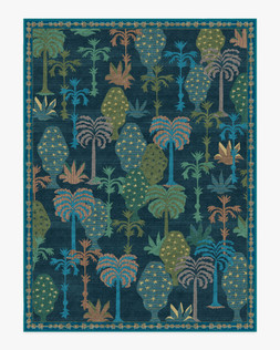 Ruggable Jungalow Collection Palmistry Midnight 275 x 365cm Flatwoven £799, Tufted £1,049