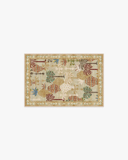 Ruggable - Jungalow Collection - Palmistry Natural - 60 x 90 cm - Flatwoven £99, Tufted £119 (Aerial)