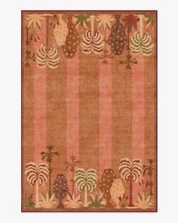 Ruggable Jungalow Collection Palmistry Pinstripe Warm Brown 185 x 275cm Flatwoven £429, Tufted £599
