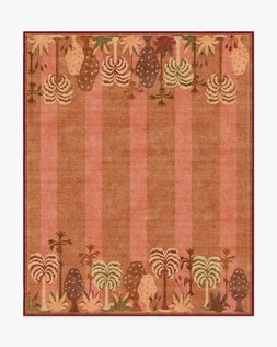 Ruggable Jungalow Collection Palmistry Pinstripe Warm Brown 245 x 305cm Flatwoven £599, Tufted £849