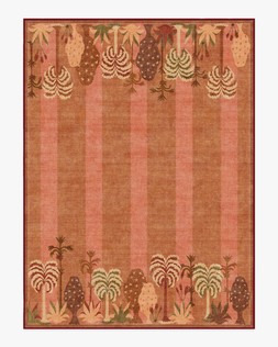 Ruggable Jungalow Collection Palmistry Pinstripe Warm Brown 275 x 365cm Flatwoven £799, Tufted £1,049