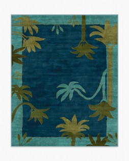 Ruggable Jungalow Collection Sabal Blue Teal 245 x 305cm Flatwoven £599, Tufted £849