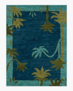Ruggable Jungalow Collection Sabal Blue Teal 275 x 365cm Flatwoven £799, Tufted £1,049