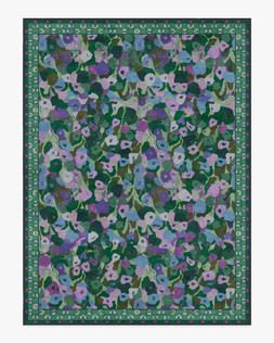 Ruggable Jungalow Collection Vera Green Plum 275 x 365cm Flatwoven £799, Tufted £1,049