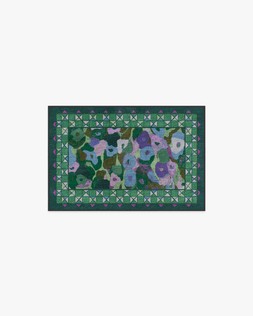 Ruggable - Jungalow Collection - Vera Green Plum - 60 x 90 cm - Flatwoven £99, Tufted £119 (Aerial)