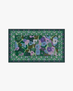 Ruggable Jungalow Collection Vera Green Plum 90 x 150cm Flatwoven £179, Tufted £239