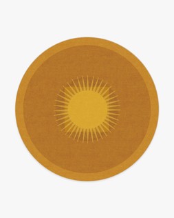 Matthew Williamson Helios Gold Rug 245 Round Flatwoven - £459.00