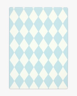 Ruggable Play Mat Happy Harlequin Pastel Blue £199 FRONT- under embargo until July 30th