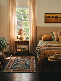 Avila Vintage Ink & Amber Rug