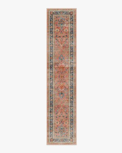 Calabria Coral Multicolour Rug 75x365 £229