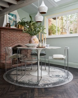 Wren Charcoal & Opal Rug - 245 Round