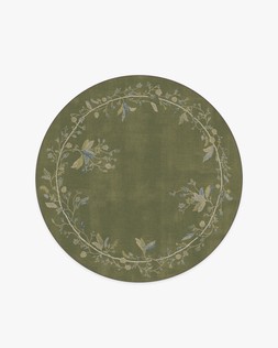Daphne Olive Green Rug 185 ROund £289