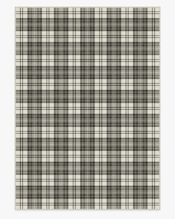 Dress Stewart Tartan Black & Ivory Rug