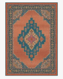 Matthew Williamson Sunset Bazaar Tropic Coral Rug 305x425 flatwoven - £989.00