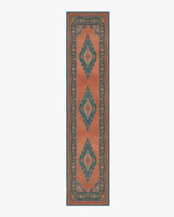Matthew Williamson Sunset Bazaar Tropic Coral Rug 75x365 flatwoven - £289.00