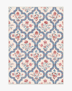 Outdoor Elodie Currant & Ocean Rug 150x215 £289