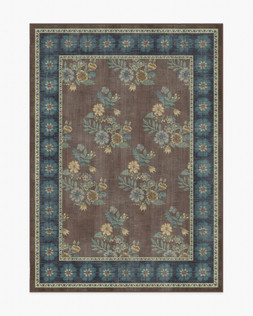 Pennywood Brown & Blue Rug