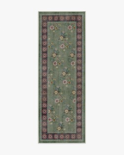Pennywood Green & Pink Rug