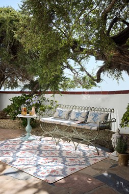 Outdoor Elodie Currant & Ocean Rug