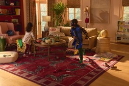 Zebras Red Rug