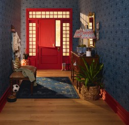 Zebras Blue Rug
