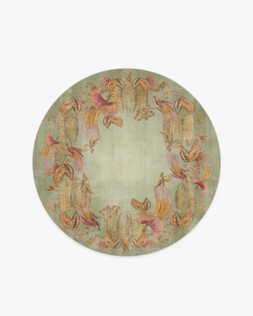 Sanderson Bird of Paradise Silver Fern Tufted Rug