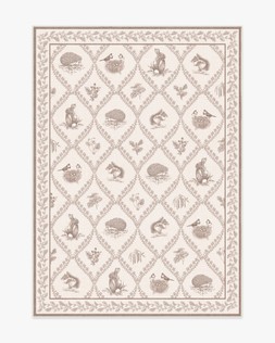 Sanderson Squirrel & Hedgehog Fawn Rug 245 x 305 £619