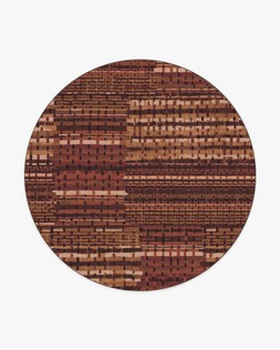 Solene Amber Red Rug 245 Round £389