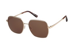 Barbour BAS-3100 Square Gold & Tort Women's Sunglasses