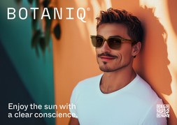 Botaniq Men’s 7060 Crystal Khaki Green/Brown Sunglasses