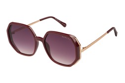 Radley Cordelia Hexagon Burgundy & Gold Sunglasses