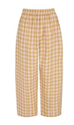 Beyond Nine Mabel Trousers - Ochre Gingham £129