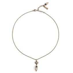 ART NOUVEAU GREEN PENDANT NECKLACE £28 BY LOVETT & CO